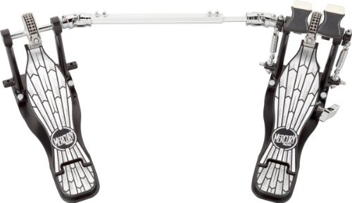ddrum MDBP Mercury Double Bass Drum Pedal, Chrome and Black