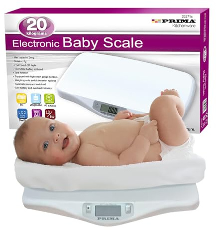 Báscula para pesar bebés, electrónica y digital, ideal para pesar bebés o mascotas, soporta hasta 20 kg