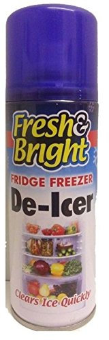 Anti-Bacterial Fridge Freezer De-Icer Spray Deicer Spray Fridge Cleaner Genuine Fresh & Bright 200ml Quick Ice Remover (Pack of 1)