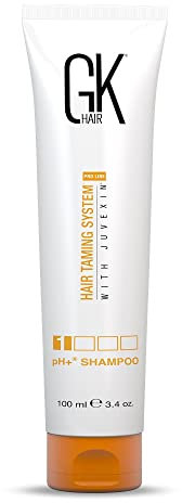 GK HAIR Global Keratin pH + Shampoo chiarificante pre-trattamento (100 ml/3.4 Fl. Oz) per la pulizia profonda dei capelli, pulizia vitaminica con aloe vera e oli naturali