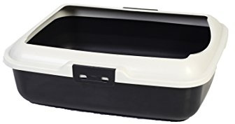 Dehner Gatto Toilette Tobi, ca. 50 x 40 x 16 cm, in plastica, Colore: Grigio