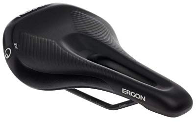 Ergon - SM E Mountain Sport Bicycle Saddle | für MTN Bikes | Frauen | Small/Medium | Stealth Schwarz