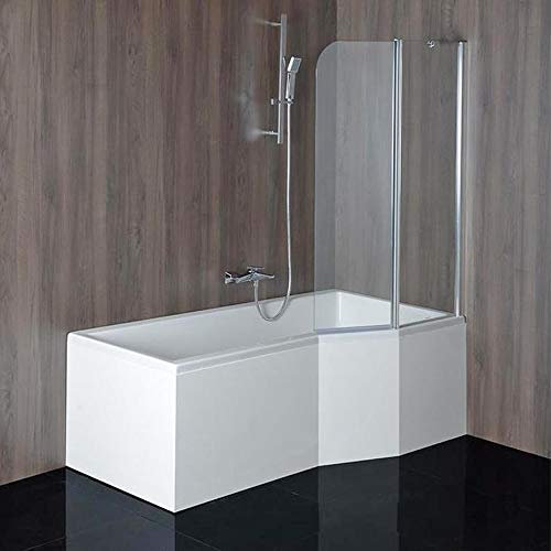 Badewanne VERSYS Rechts 170x85/70cm+ Duschkabine + Styroporträger