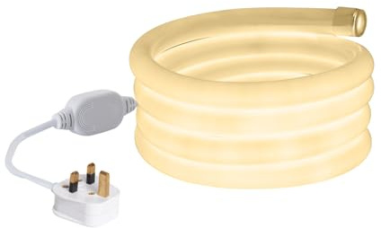 LEDKIA LED-Streifen Neon Dimmbar 220V Neutralweiß Rund 360° 9W/m Schnitt 10 | 20V AC 120 LED/m | Rund 360° Design | Neutrales Weiß | IP67 Schutz für Innen & Außen