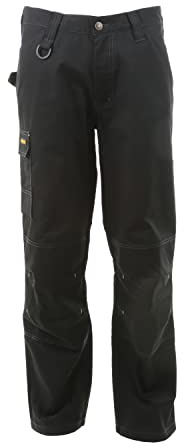 Stanley Herr Derby arbetsbyxor, Svart, 38W x 31L