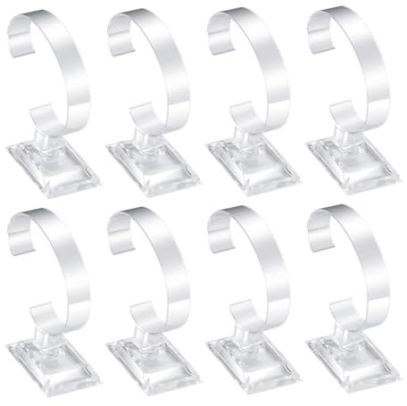 8 Stück Uhrenständer, transparenter Acryl-Armband-Schmuck-Uhren-Display-Halter, transparenter Uhren-Display-Ständer, Uhren-Display-Ständer, Organizer für Zuhause, Geschäft (Breite 2 cm)