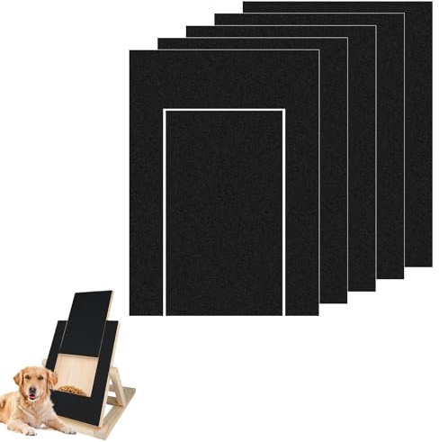 5 st Dog Scratch Board Sandpappersbyte 35x25cm, Emery Dog Sandpapper Scratch Pad Självhäftande Sandpapper Hund Scratcher med Snacks Låda för Husdjur Pedikyr Trimning
