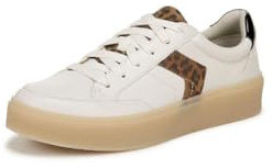 Dr. Scholl's Shoes Women's Madison Lace Sneaker, Tofu Brown Fabric, 7.5