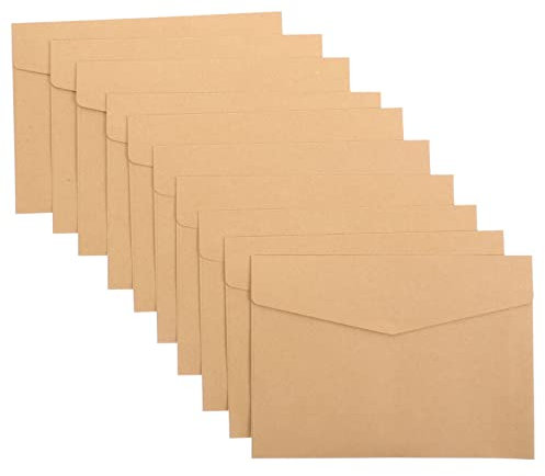 Lurrose 1satz Einladungsbriefumschläge Kraftpapier Leere Grußkartenumschläge Für Hochzeiten Geburtstage Und Besondere Anlässe Einfache Verpackung Für Persönliche Nachrichten