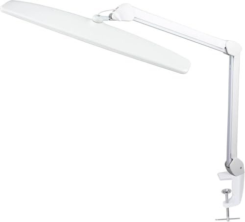 BRAVECOW Daylight Task Lamp LED Desk Lamp Clip Folding Craft Light, Stepless Dimming, 3 Light Modes Eye Protection Desk Lamp Touch Dimmable Eye-Caring Study Reading