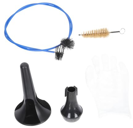 VICASKY Trompetenreinigungsset mit Ventilbürste und Flexibler Schlangenbürste für Innenreinigung und Formstabil für Trompete und Kornett