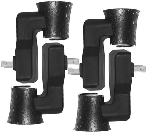 Earffloz - 4 Pack Polarized Fragrance Stoppers Compatible with Bath and Body Works, Replacement for WallFlower Air Freshener, ETL EMC, CE Certified, Black, 4 Pieces