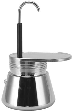 Cafetière à expresso en acier inoxydable avec bec verseur pour la maison, le bureau, les bars, le camping, classique, italien, fait maison, mini cuisinière, cafetière à expresso