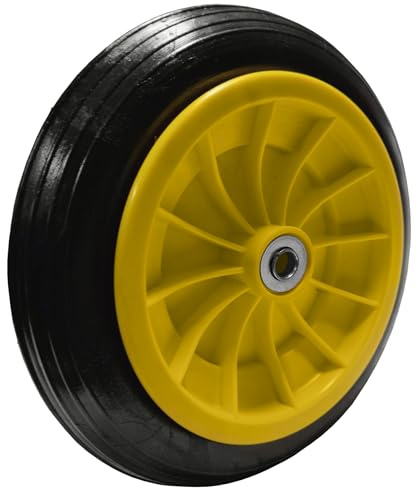 12 Inch Solid Wheel Puncture Proof Solid Tyre for Sack Truck Hand Cart Trolley Wheelbarrow Wheel with 16mm Roller Bearings