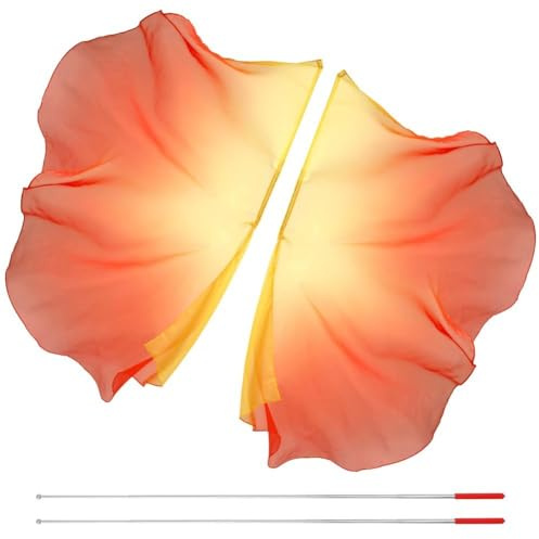 2 Banderas Semicirculares Para Adoración, Banderas De Baile Con 2 Varillas Telescópicas, Banderas Brillantes De Alabanza, Pancartas Lisas Para Adoración, Pancartas Semicirculares Para Danza, Iglesias.