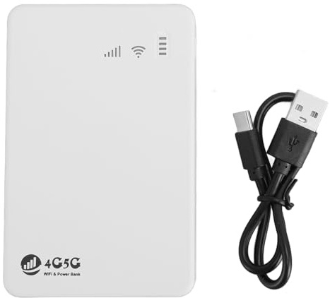 Generic Routeur WiFi Mobile 4G déverrouillé avec SIM Card Slot 300Mbps 10 Appareils 10000mAh Modem WiFi pour Les Voyages, la Fête, Le Voyage d'affaires, Le Travail, la Diffusion en
