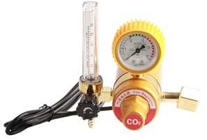 Aumotop Regolatore di Pressione CO2 Design Ragionevole Controllo della Temperatura di Riscaldamento Riduttore Pressione Anidride Carbonica per Riscaldamento e Misuratore Decompressione della Bombola