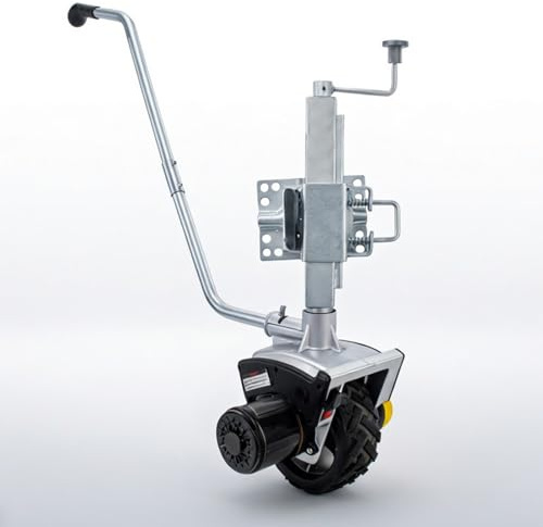 WNGJZZYC 12V 550W Roue Jockey Électrique, Charge Maximale 2270kg, Dolly de Remorque Motorisé, Vitesse 5-7m/min, pour Caravanes, Camping-Cars et Véhicules Récréatifs
