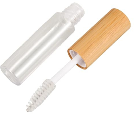 jojofuny Tubo Vacío para Pestañas de 6ml de Plástico y Madera, Adecuado para Almacenar Rímel y Crema de Pestañas en Uso Diario Llevar en Tu Bolso