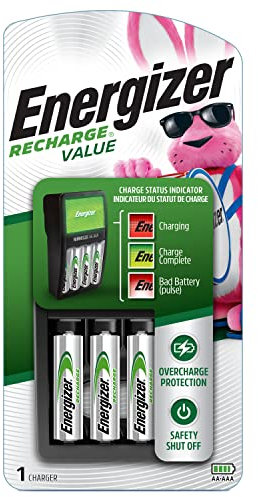 Energizer NiMH Charger + 4 AA NiMH - battery chargers (Indoor, Nickel Metal Hydride, AA, AAA, Nickel-Metal Hydride (NiMH), AA, 50/60)