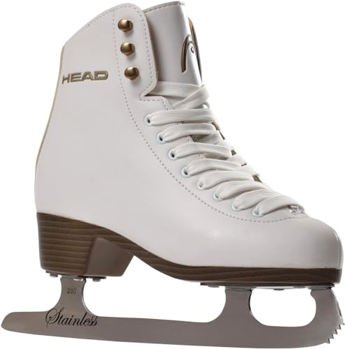 HEAD Eiskunstlauf Schlittschuhe Donna mit Edelstahlkufe I ideal für Einsteigerinnen - Weiß