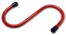 S-Haken, PVC-beschichtet, Rot, 4 Stück
