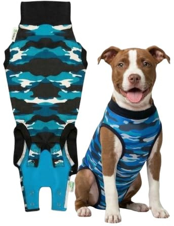 Suitical Recovery Suit Hund, M, Blau Camouflage