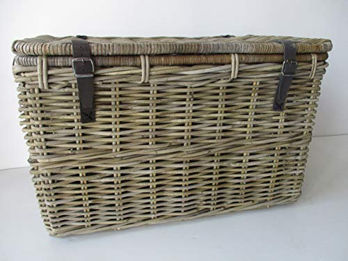 fantasie d oriente Cesto Baule Porta Biancheria Vimini Rattan GIUNCO KUBU CM 75X46X43 H Porta Giochi Vimini