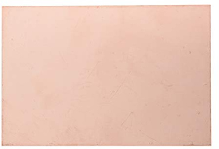 sourcing map Einseitige kupferkaschierte Laminat Leiterplatte FR4 150x100mm | PCB Tafel Namensschild, 5.91x3.94 Zoll, 1.2mm Dicke, DIY Prototyp