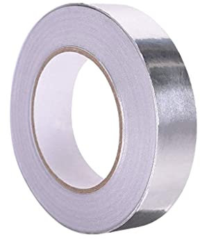 Anlising Nastro Adesivo in Alluminio, Argento, 30mm x 50m, Resistente al Calore e all'Umidità, per Uso Interno ed Esterno