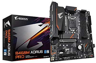 Gigabyte B460M AORUS PRO (LGA1200/Intel/B460/Micro ATX/Dual M.2/SATA 6 Go/s/USB 3.2 Gen 1/DDR4/carte mère