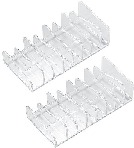 YiPHomn 2 Stk Kosmetik Organizer, Schmink Aufbewahrung Make up Paletten Halter Aufbewahrungsbox mit 8 Steckplätzen für Lidschatten Erröten Schminktisch Waschtisch