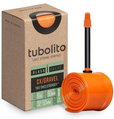 Tubolito CX/Gravel 700C x 32-50mm, 42mm / 60mm Presta Valve | Light, Strong & Compact | Rim & Disc Brake Compatibility