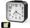 UKOFEW Reloj Despertador Analógico Silencioso, Reloj Despertador de Cabecera, con Luz Nocturna Función de Repetición, para Dormitorio, Oficina, Viajes (Negro)