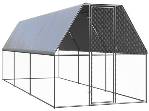 Willood Outdoor-Hühnerkäfig 2x6x2 m Verzinkter Stahl