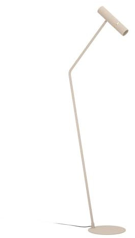 Eglo Caminia Lámpara de pie LED elegante, lámpara de pie con foco ajustable, lámpara de salón de metal en color arena y oro, lámpara de salón con bombilla GU10, color blanco cálido