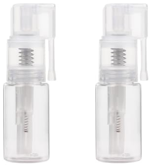 JIHUOO 2 Stück 35 ml Kunststoff-Glitzer-Staubwedelsprüher Haarpudersprüher Trockenpulver Pumpflasche leere Glitzer-Sprühflasche Scrapbooking Sprüher Haarfaser-Applikator