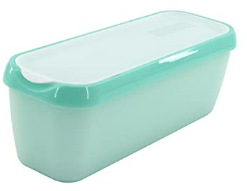 Bac de rangement rectangulaire réutilisable pour crème glacée avec couvercle pour cuisine, réfrigérateur, maison