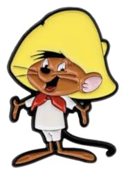 Pins Cartoon Speedy Gonzalez - Dessin Animé Looney Tunes - Epinglette Acessoire pour Sac, Vetement, Broche Email, 24 x 33 mm