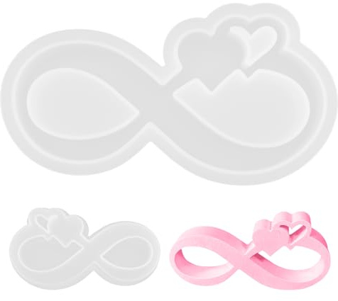 Nastri Cuore Decorazioni Stampo in Silicone, San Valentino Ornamento Cuore Silicone Stampo Decorazioni Portacandele per Artigianato Fai Da Te Decorazione Domestica