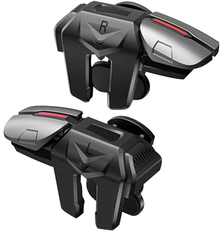 Disparador para juegos móviles – Controlador de juego con botón de pollo eating, 2 unidades de joysticks para juegos móviles | joysticks de mando sensibles, activadores de juegos plug-and-play