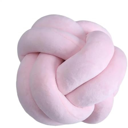 QWWQYDY Cojin Nudos Almohada esponjosa con Forma esférica y Nudo Suave, Cojines Decorativos for el hogar, Sala de Estar, sofá, cojín(Pink 2-18cm)