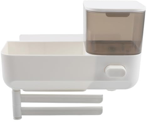 BlesConi Scaffale multifunzionale per lavello con drenaggio integrato, regolabile, per piano di lavoro della cucina (bianco)