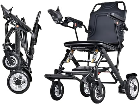 Silla De Ruedas Eléctrica Plegable Y Ligera,Capacidad De Carga De 100 Kg Y Un Peso Total De 14,9 Kg, Ideal para Personas Mayores Y Personas con Discapacidad. 20A