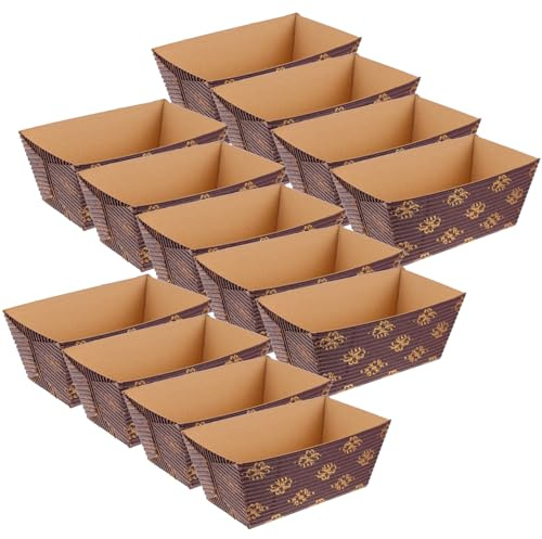 Gatuida 50 Pezzi Pirottini di Carta a Forma di Barca Rettangolari per Cupcake e Muffin, Pirottini da Forno Multifunzione Impilabili in Materiale Cartaceo per Dolci e Dessert, Accessori