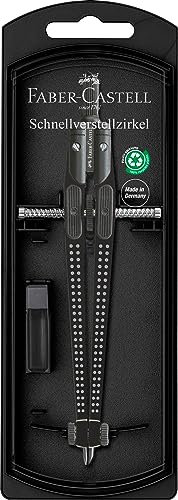 FABER-CASTELL 174434 - Schnellverstellzirkel Grip, schwarz