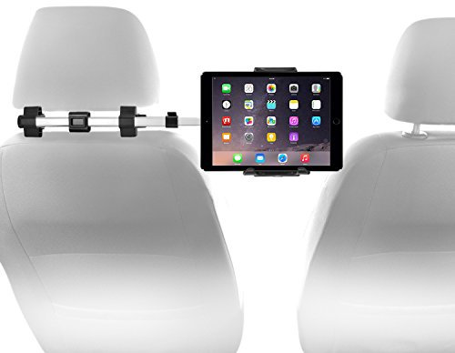 Macally – Support Appui-tête de Voiture pour Apple iPad et tablettes 4,5 à 10 de Large avec Deux Positions réglables et Rotation à 360° - HRMOUNTPRO