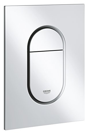 GROHE Arena Cosmopolitan S - Abdeckplatte (wassersparend, senkrechte Montage, langlebige Oberfläche), mattchrom, 37624P00
