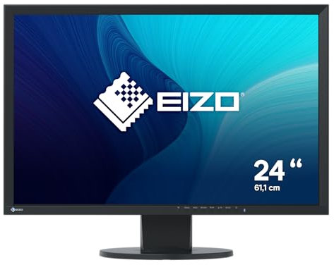 EIZO FlexScan EV2430 LED Display 61,2 cm (24.1) WUXGA Plana Negro - Monitor (61,2 cm (24.1), 1920 x 1200 Pixeles, WUXGA, LED, 14 ms, Negro)
