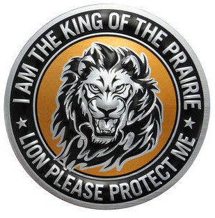 C-Funn 3D DIY Silber Tiere Kopf Metall Logo Aufkleber Auto Motorrad Abzeichen Emblem Aufkleber - 06#